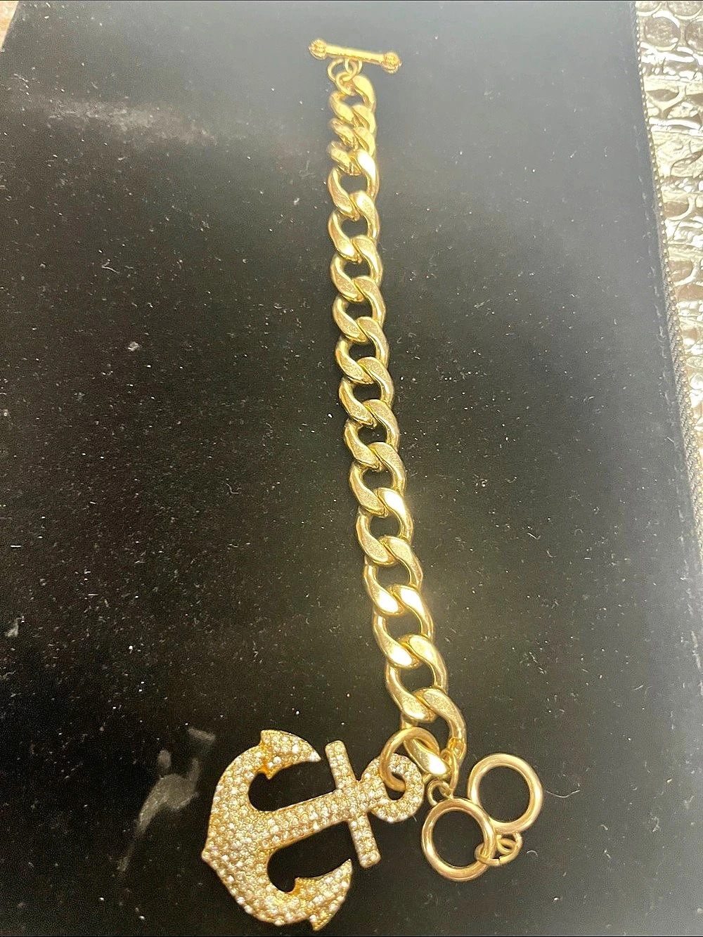 Gold-Tone Charm Bracelet Like New